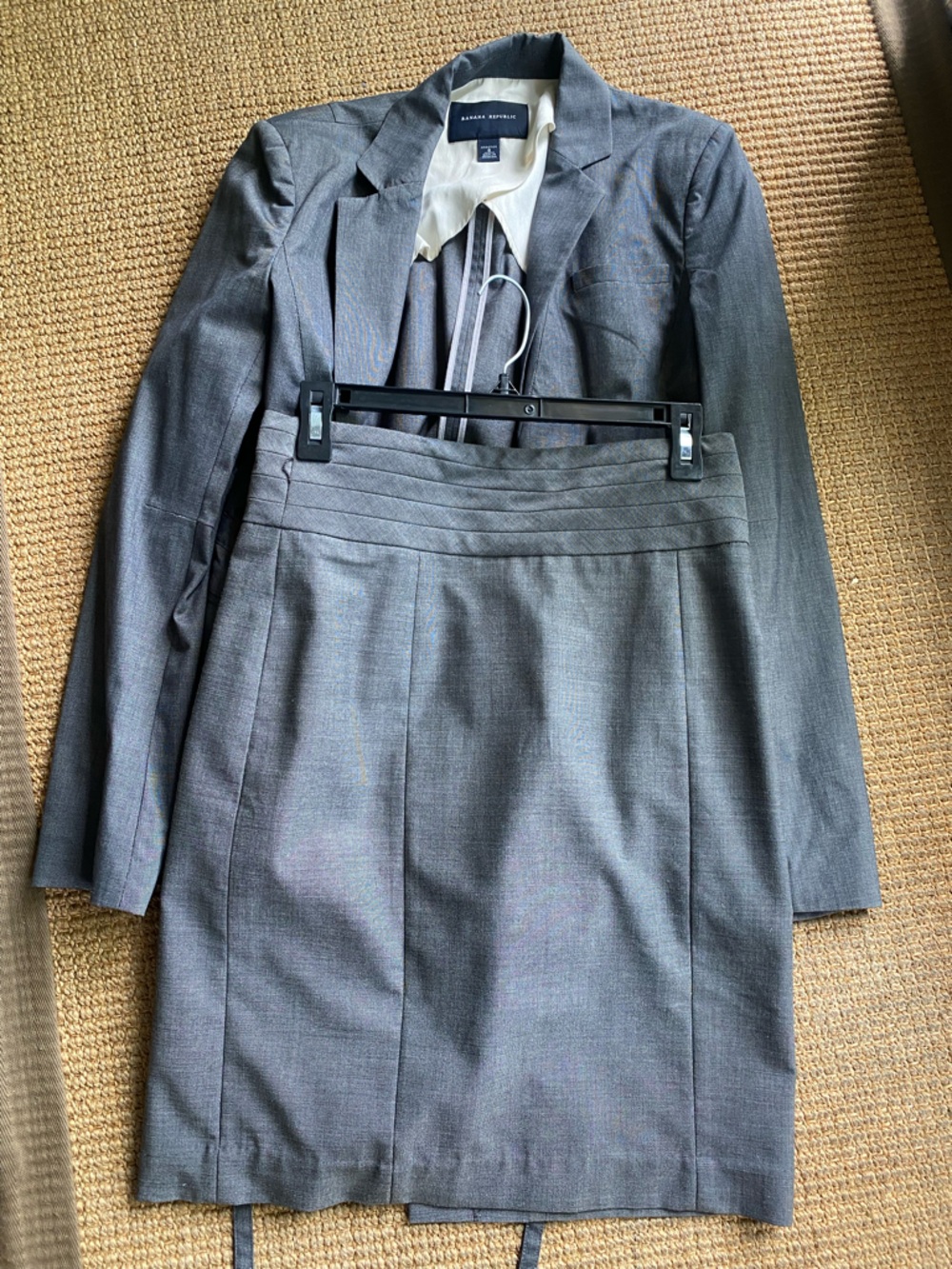 Banana Republic and H & M Gray Women's Skirt Suit Set